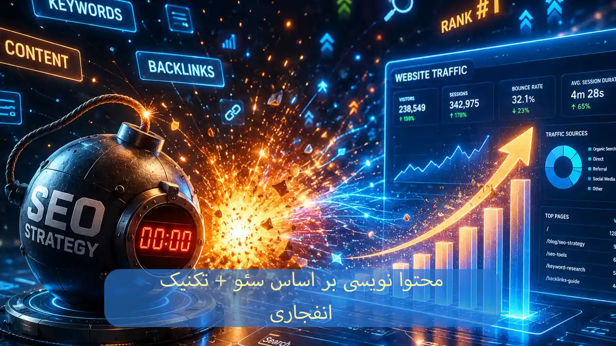 محتوا نویسی بر اساس سئو تکنیک انفجاری-شرکت سئو