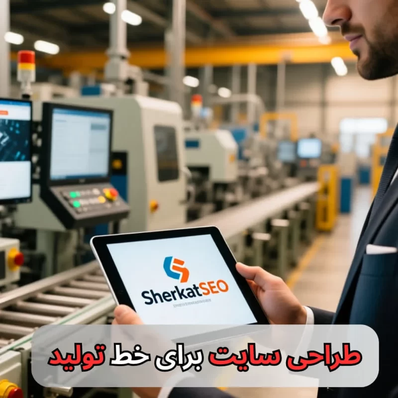 افزایش فروش خط تولید از طریق طراجی سایت