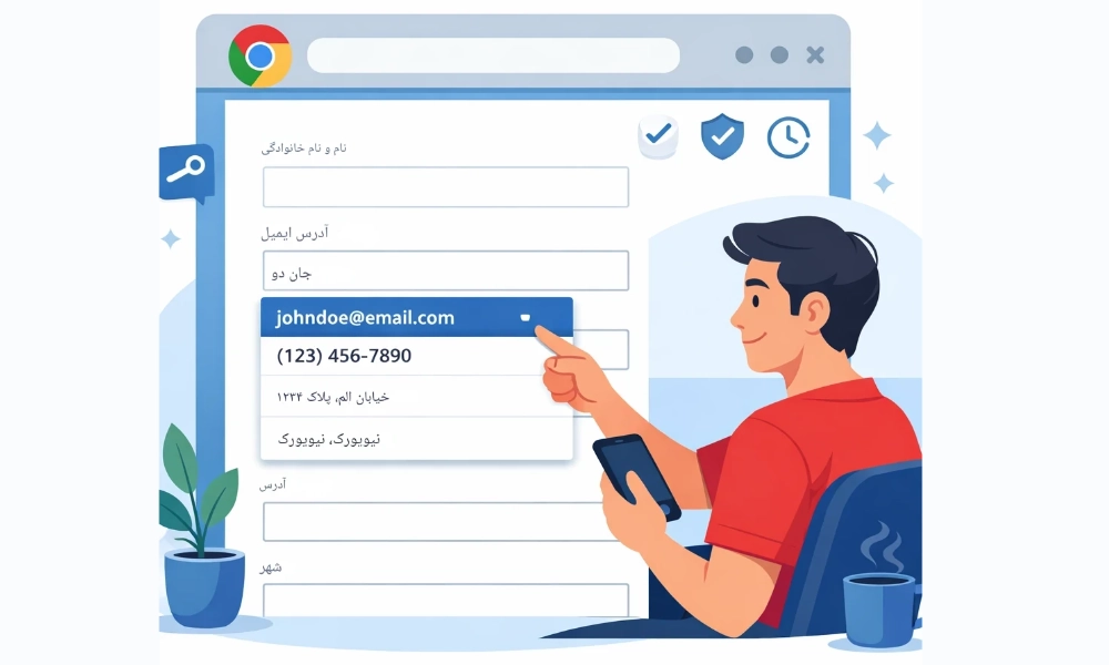 تکمیل خودکار فرم در کروم-شرکت سئو